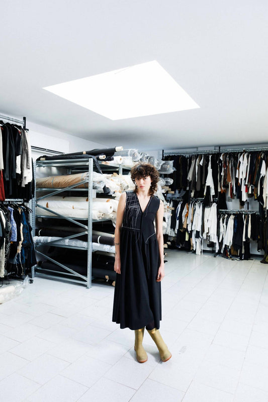 Serienumerica - Fitted Midi Dress