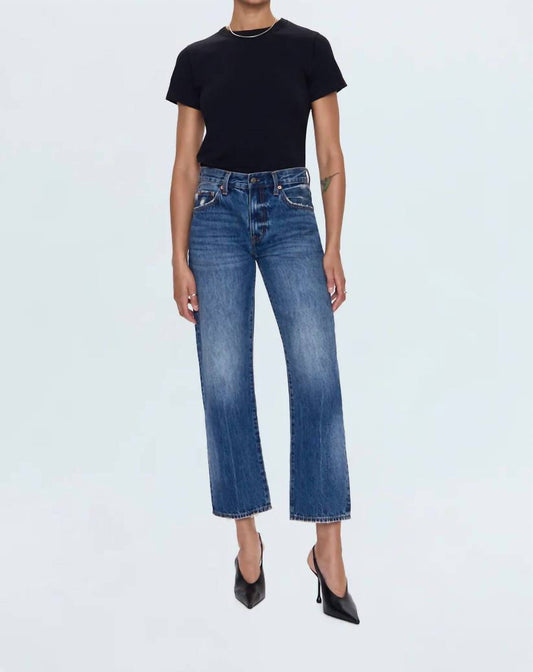 Pistola - Women's Lexi Mid Rise Bowed Straight Jean