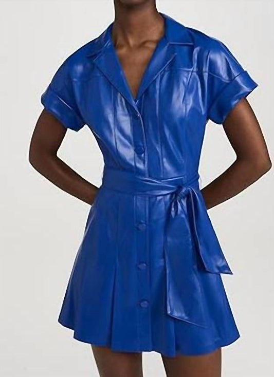 Alice + Olivia - Shirley Vegan Mini Dress