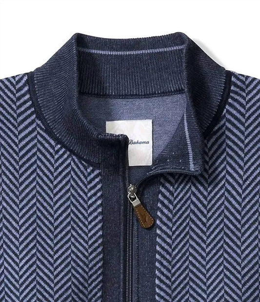 Tommy Bahama - Men's Stone Town Full Zip Sweater Jacket