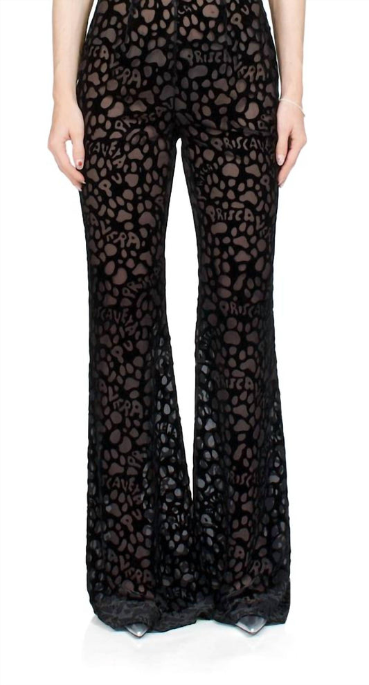 Priscavera - Pv Paws Fitted Flared Pants