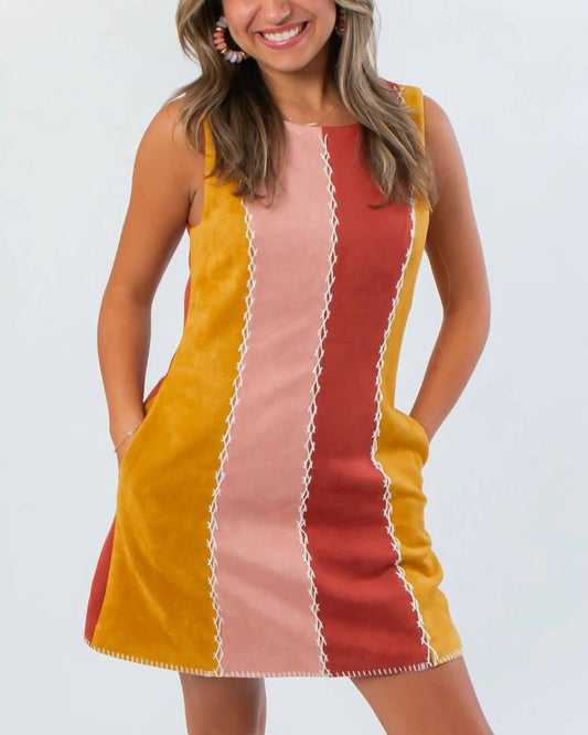 Heyson - Priscilla Suede Shift Dress