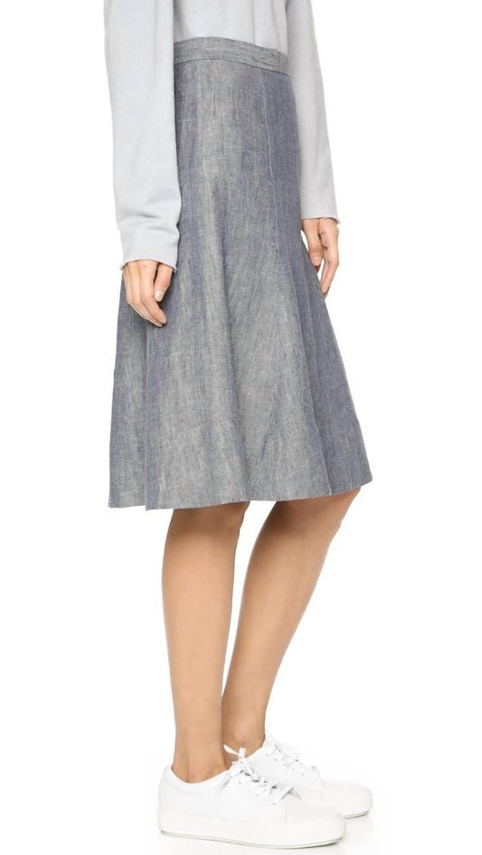 Theory - Saminta Linen Jean Skirt