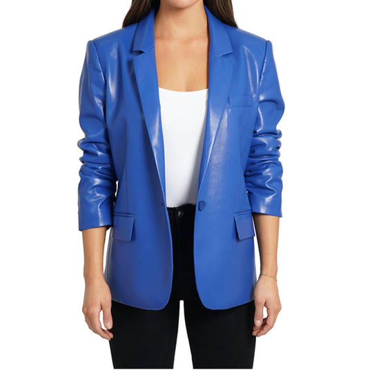 Love Token - Frankie Faux Leather Blazer