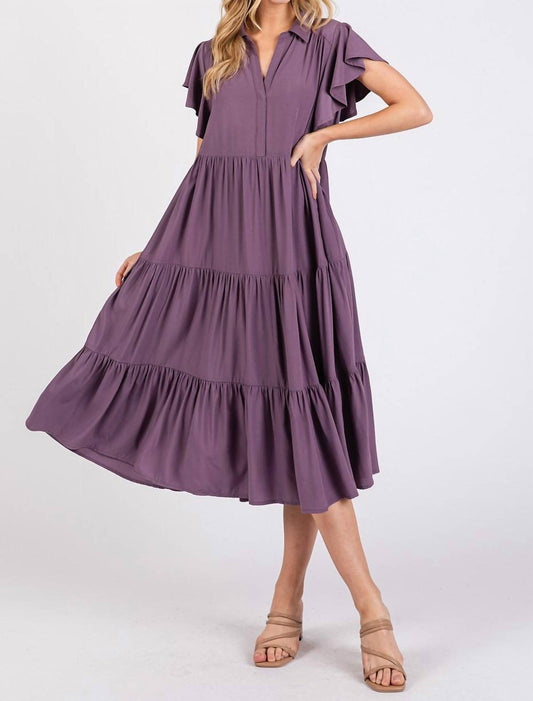 Mittoshop - Faded Tiered Midi Dress
