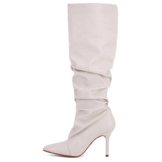 Andrea - Women's Slouchy Boots With Pointy Toe