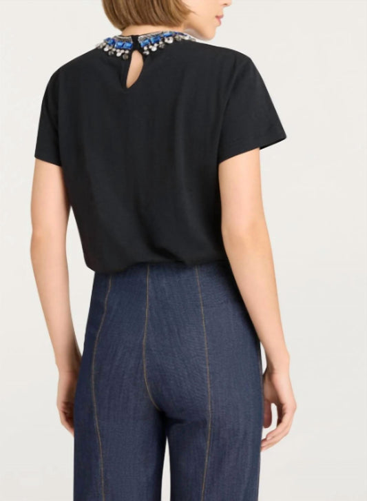 Cinq A Sept - Pearl Rhinestone Necklace Danielle Tee