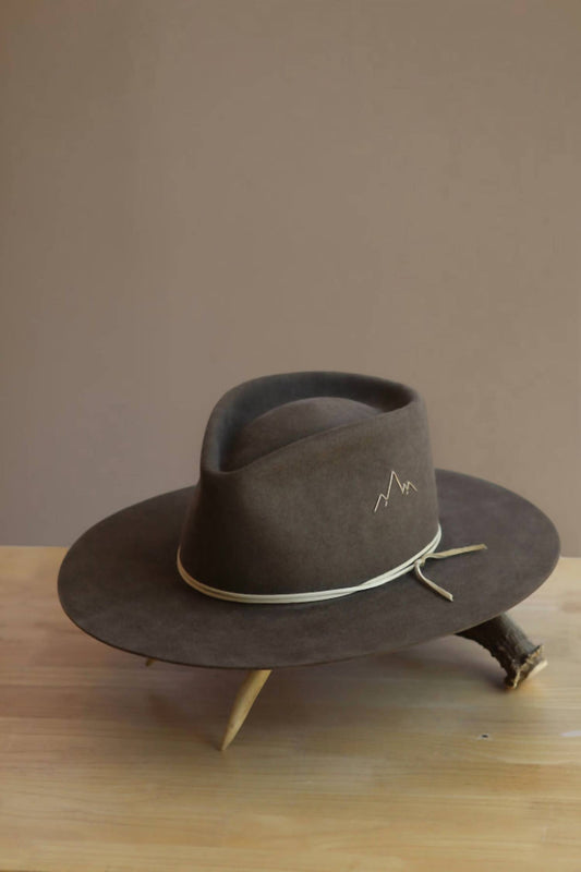 Jw Bennett - Unisex Western 50x Teardrop Flat Brim Hat