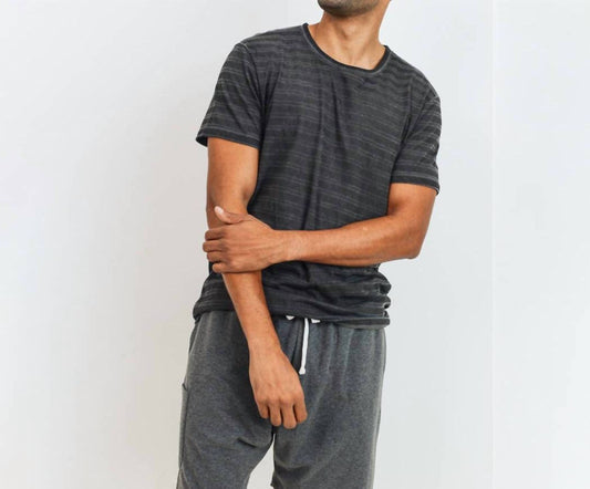 Mono B - Crew Neck Striped Tee