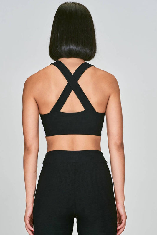 Year Of Ours - Monochrome Waffle Cross Back Bra