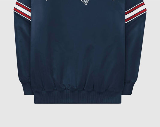 Starter - Men's New England Patriots Satin Full-snap Jacket