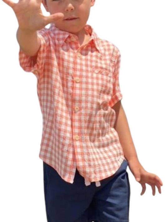 Me & Henry - Boy's Penzance Short Sleeve Shirt