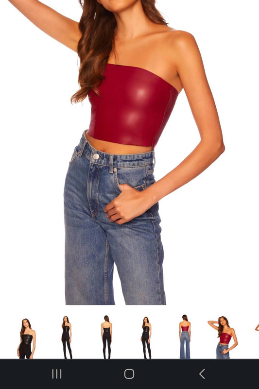 Cropped tube top