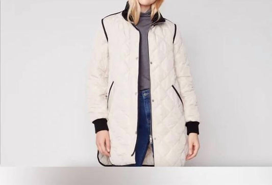 Charlie B - Long Quilted Puffer Jacket