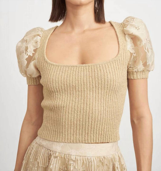 En Saison - Jenna Mix Media Top