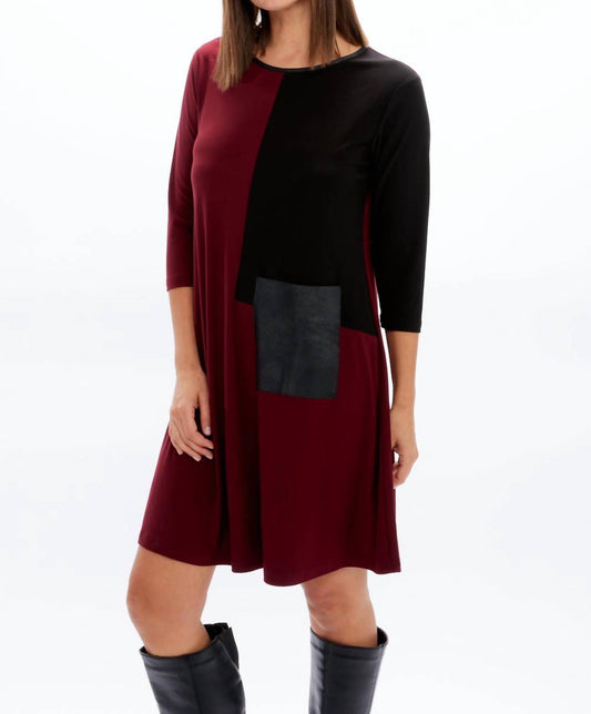 Sympli - Color Block Patch Pocket Dress