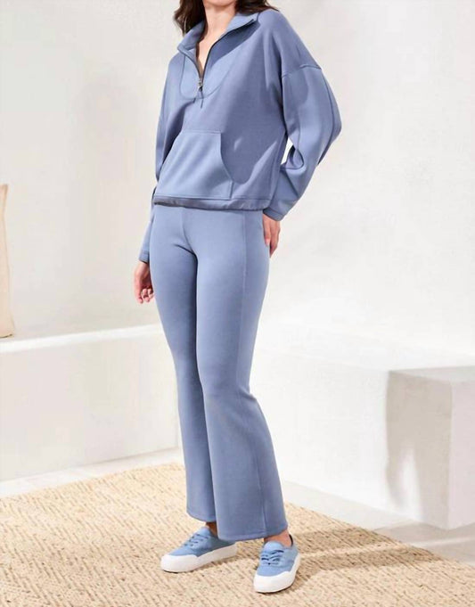 Tribal - Techno Lux Zip Mock Neck Top