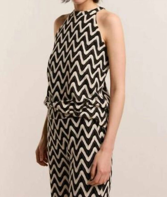 Summum - Zig Zag Crochet Singlet Top