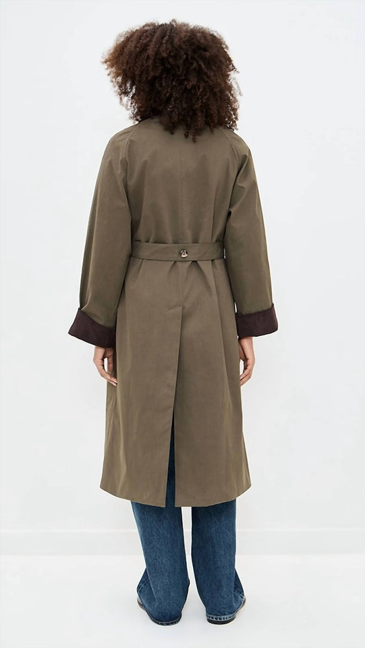Moon River - Corduroy Detail Trench Coat