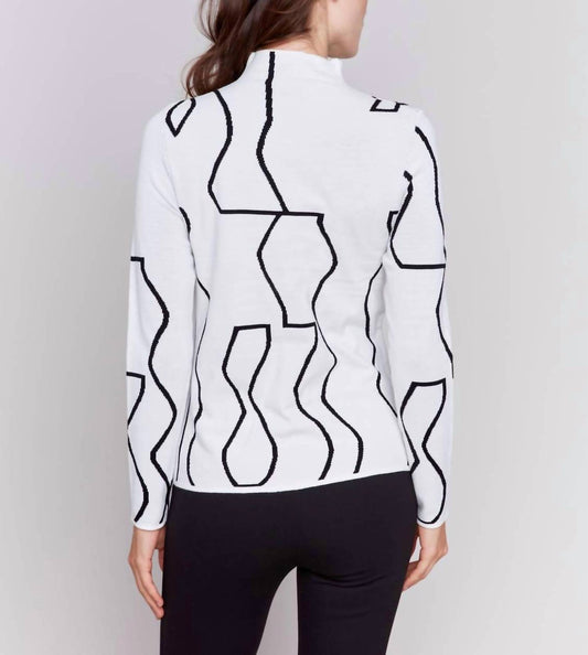 Charlie B - Reversible Mockneck Fitted Sweater