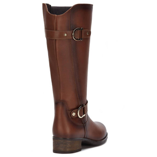 Andrea - Women's Riding Boots With Metal Ornaments