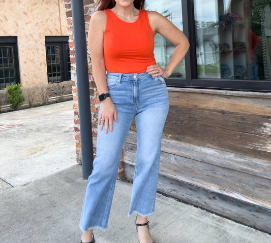 Risen - Roxy Cropped Straight Leg Jeans