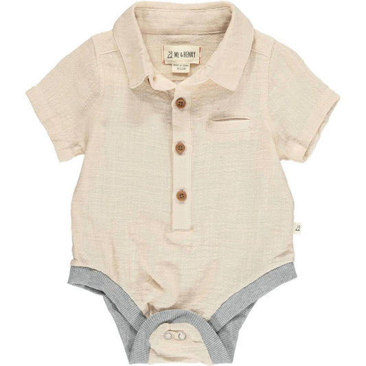 Me & Henry - Boy's Helford Woven Onesie