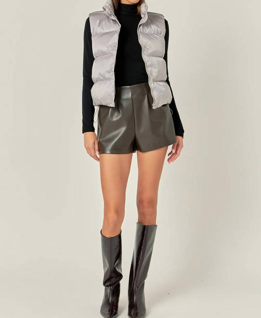 English Factory - Cropped Puffer Vest