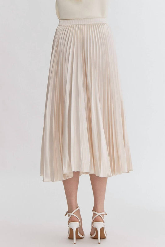 Entro - Pleated Midi Skirt