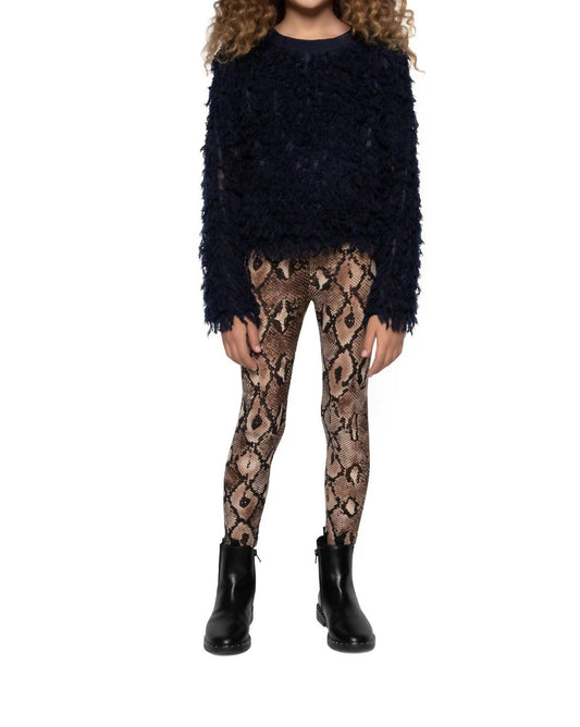 Mia - Velvet Snake Leggings