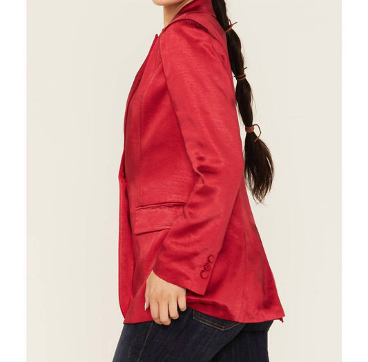 Skies Are Blue - Satin Blazer