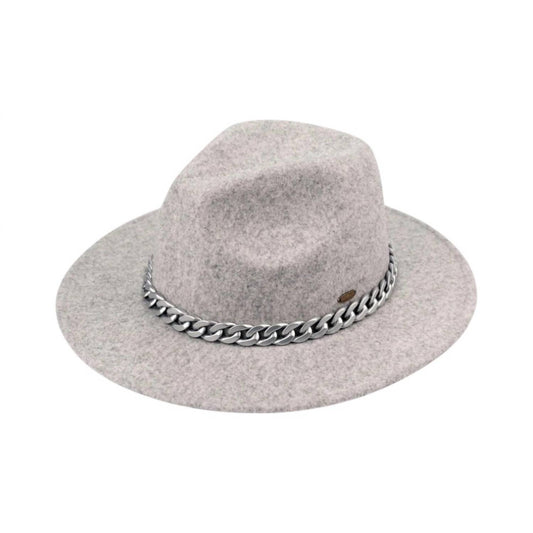 C.C - Women's Vegan Felt Panama Brim Hat