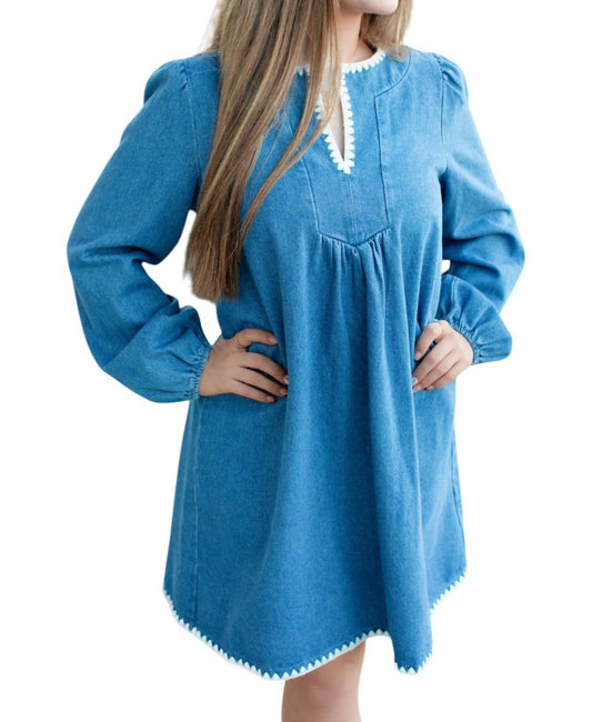 Able - Contrast Stitch Mini Dress