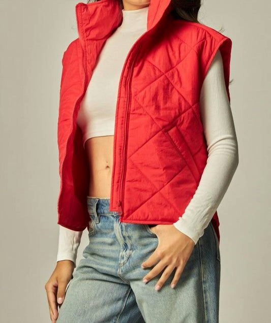 Love Poem - Boxy Quilted Puffer Vest