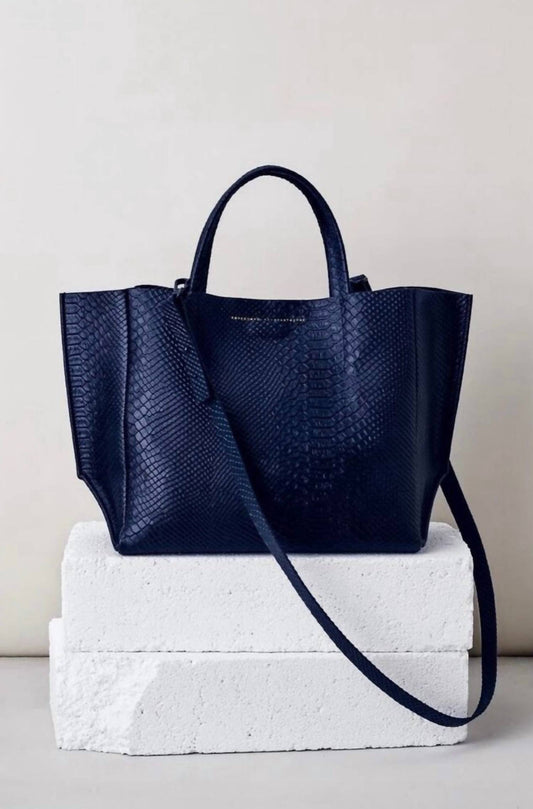 Ampersand As Apostrophe - Women's Leather Half Tote