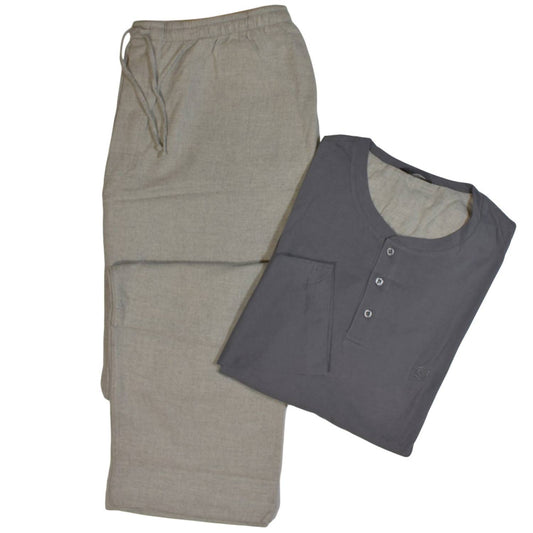 Men's Cotton Flannel Pajama Set