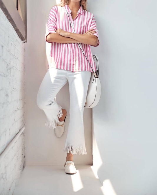 Charlie B - Twill Feathered Hem Jeans