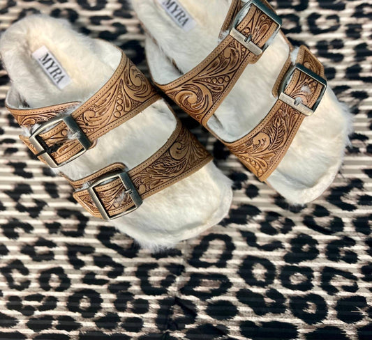 Myra - Women's Fuzzy Sandals