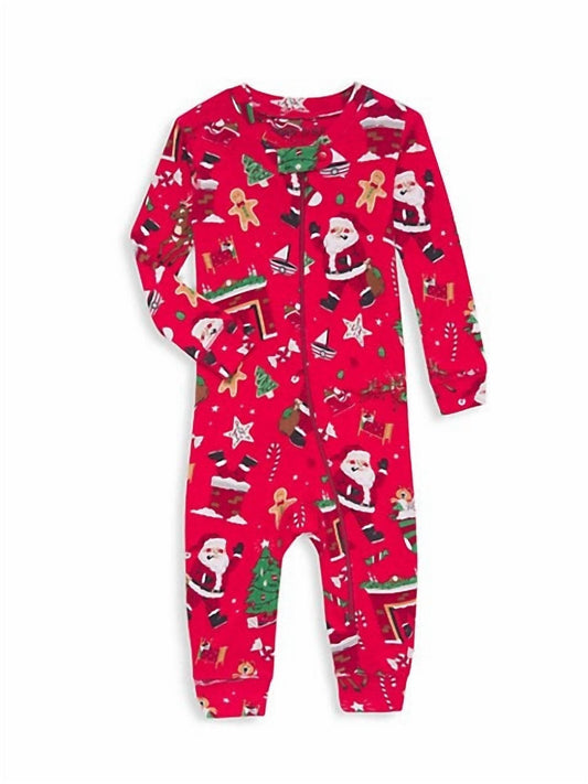 Books To Bed - Girl's Twas The Night Before Christmas Infant Coverall & Book Kit