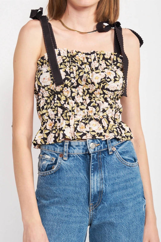 En Saison - Kinsley Floral Sleeveless Tops