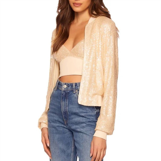 Susana Monaco - Sequin Bomber Jacket
