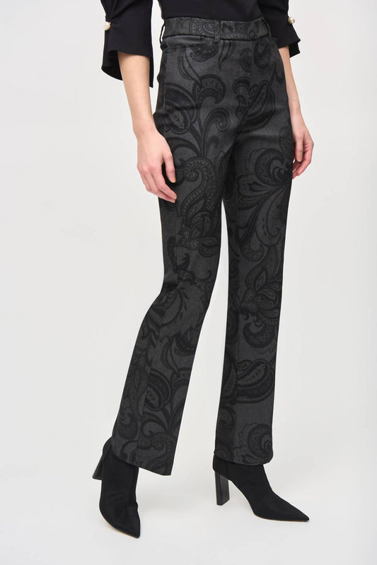 Joseph Ribkoff - Paisley High Rise Trousers