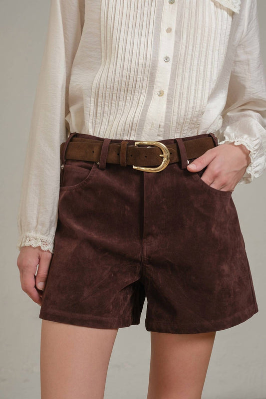 Raisonnel - Suede Shorts