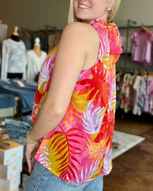 Andree By Unit - Printed High Neck Top