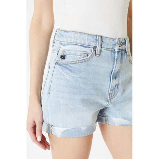 Kancan - Women's Cuffed Hem Mom Short