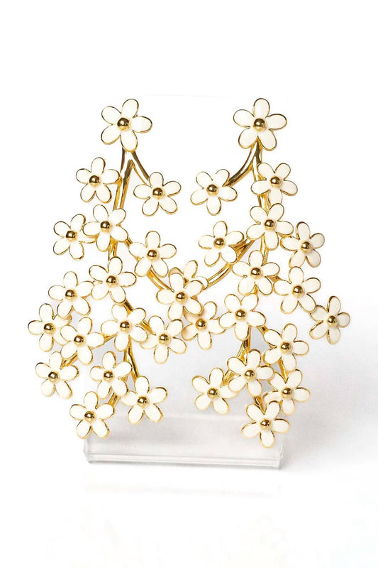 Hello Edie - Women's Enamel Flower Earrings