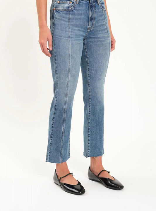 Daze - Shy Girl Crop Flare With Seams Jeans