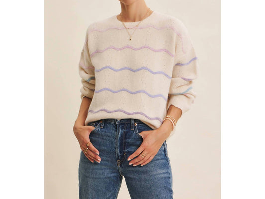 In February - Eco-conscious Twist Scallop Sweater