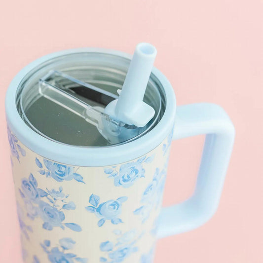 Rock Paper Scissors - Women's Floral Print 40oz Tumbler