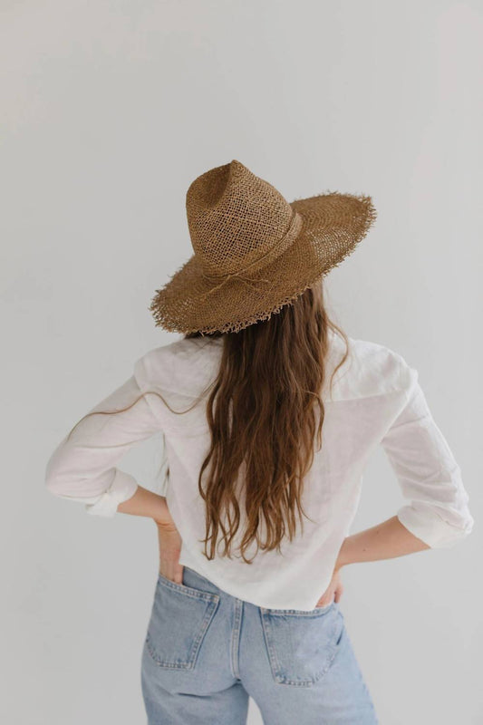 Gigi Pip - Tessa Seagrass Fedora Hat
